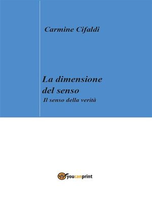 cover image of La dimensione del senso